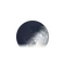 Zunehmende Sichel mit Horizont