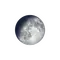 Zunehmender Mond mit Horizont