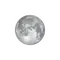 Zunehmender Mond mit Horizont