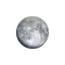 Zunehmender Mond mit Horizont