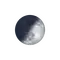 Zunehmende Sichel mit Horizont