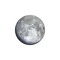 Zunehmender Mond mit Horizont