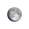 Zunehmender Mond mit Horizont
