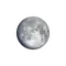 Zunehmender Mond mit Horizont