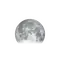 Zunehmender Mond mit Horizont