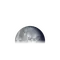 Abnehmender Mond mit Horizont
