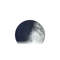Zunehmende Sichel mit Horizont