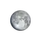 Zunehmender Mond mit Horizont