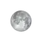Zunehmender Mond mit Horizont