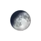 Zunehmender Mond mit Horizont