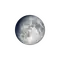 Zunehmender Mond mit Horizont