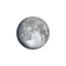 Zunehmender Mond mit Horizont