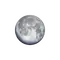 Zunehmender Mond mit Horizont