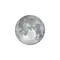 Zunehmender Mond mit Horizont
