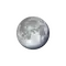 Zunehmender Mond mit Horizont