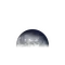 Abnehmender Mond mit Horizont