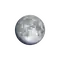 Zunehmender Mond mit Horizont