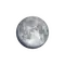 Zunehmender Mond mit Horizont