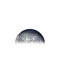 Abnehmender Mond mit Horizont