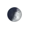Zunehmende Sichel mit Horizont