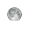 Zunehmender Mond mit Horizont