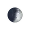 Zunehmende Sichel mit Horizont