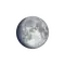 Zunehmender Mond mit Horizont