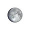 Zunehmender Mond mit Horizont