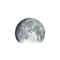 Zunehmender Mond mit Horizont