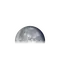 Abnehmender Mond mit Horizont