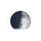 Zunehmende Sichel mit Horizont