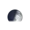 Zunehmende Sichel mit Horizont