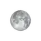 Zunehmender Mond mit Horizont