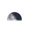Abnehmender Mond mit Horizont