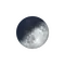Zunehmende Sichel mit Horizont