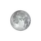 Zunehmender Mond mit Horizont