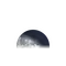 Abnehmender Mond mit Horizont