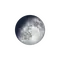 Zunehmender Mond mit Horizont