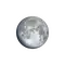 Zunehmender Mond mit Horizont
