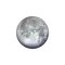 Zunehmender Mond mit Horizont