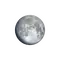 Zunehmender Mond mit Horizont