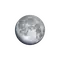 Zunehmender Mond mit Horizont