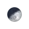 Zunehmende Sichel mit Horizont