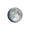 Zunehmender Mond mit Horizont