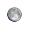 Zunehmender Mond mit Horizont