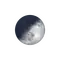 Zunehmende Sichel mit Horizont
