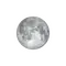 Zunehmender Mond mit Horizont