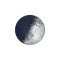 Zunehmende Sichel mit Horizont