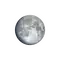 Zunehmender Mond mit Horizont