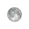 Zunehmender Mond mit Horizont